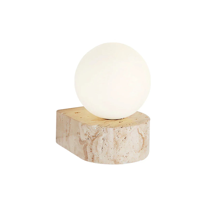 Globe Byers Travertine Wall Lamp | Korewolamp