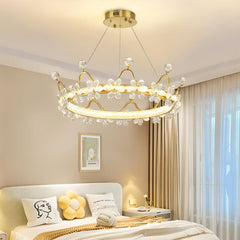 Golden Crown Garland Crystal Chandelier