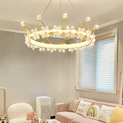 Golden Crown Garland Crystal Chandelier