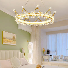 Golden Crown Garland Crystal Chandelier