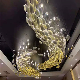 Golden Dragon Egg Chandelier