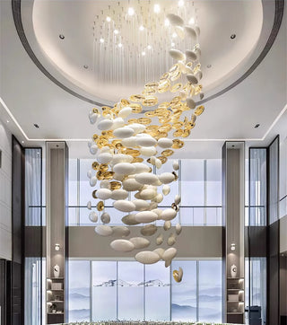 Golden Dragon Egg Chandelier