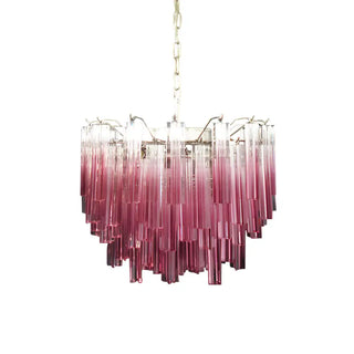 Gorgeous Murano Quadriedri Prisms Amatyst Chandelier