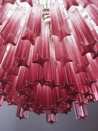 Gorgeous Murano Quadriedri Prisms Amatyst Chandelier