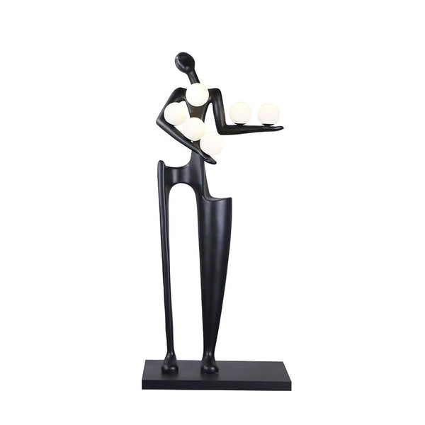 Greeter Sculpture Figure Floor Lamp