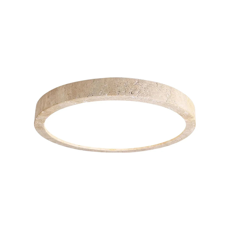 Horizon Travertine Disc Ceiling Light | Korewolamp