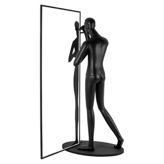 Human Mirror Sculpture Floor Lamp