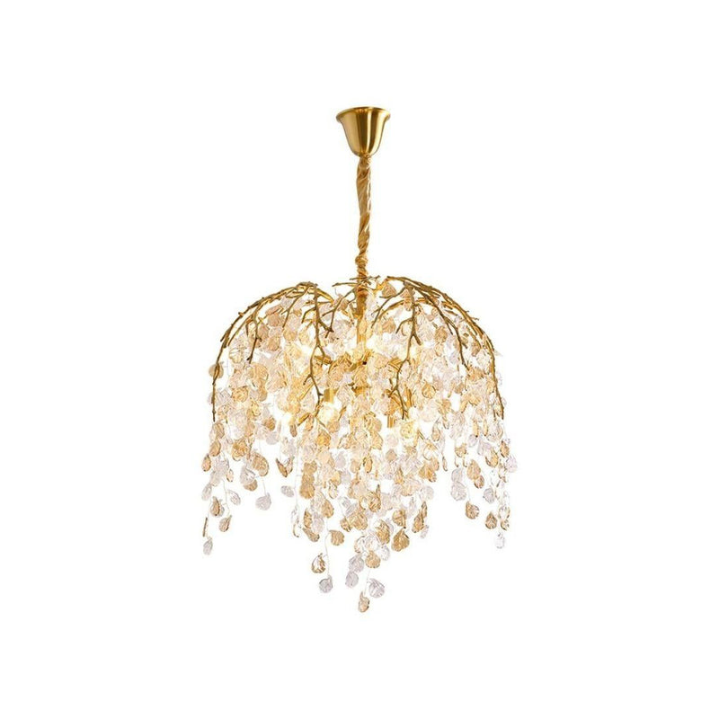 Idyllic Glass Leaves Chandelier | Korewolamp
