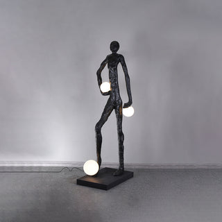 Kicking Ball Sculpture Floor Lamp
