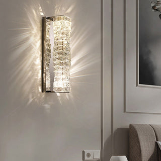 Laminated Modern Crystal Wall Lamp