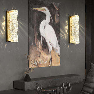 Laminated Modern Crystal Wall Lamp