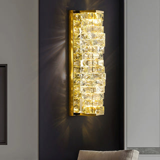 Laminated Modern Crystal Wall Lamp