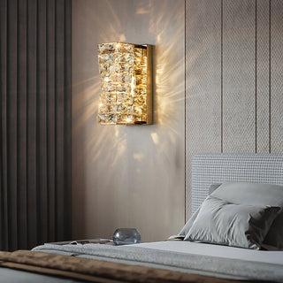 Laminated Modern Crystal Wall Lamp