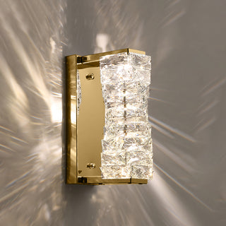 Laminated Modern Crystal Wall Lamp