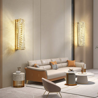 Laminated Modern Crystal Wall Lamp