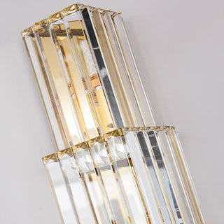Light Luxury Crystal Layered Wall Lamp