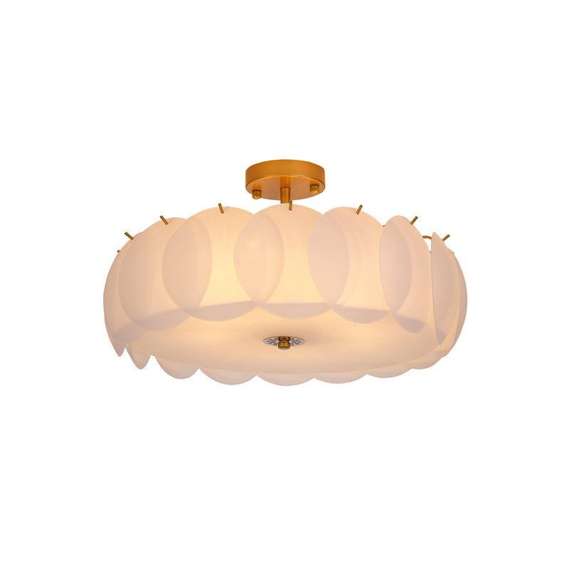 Light Luxury Round Glass Ceiling Lamp | Korewolamp