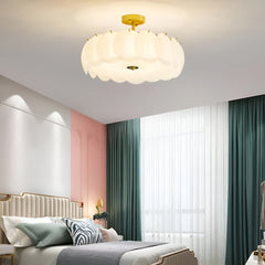 Light Luxury Round Glass Ceiling Lamp