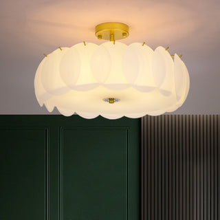Light Luxury Round Glass Ceiling Lamp