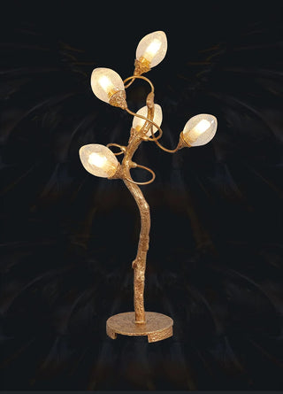 Lotus Brass Table Lamp