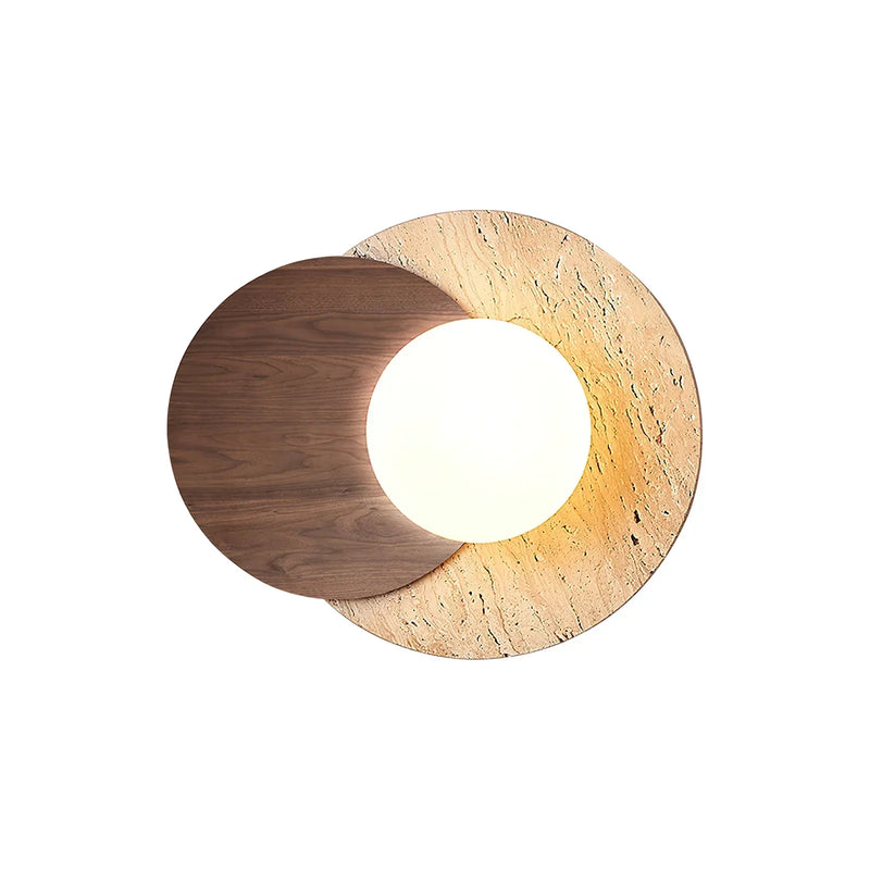 Lunar Eclipse Travertine Wall Lamp | Korewolamp