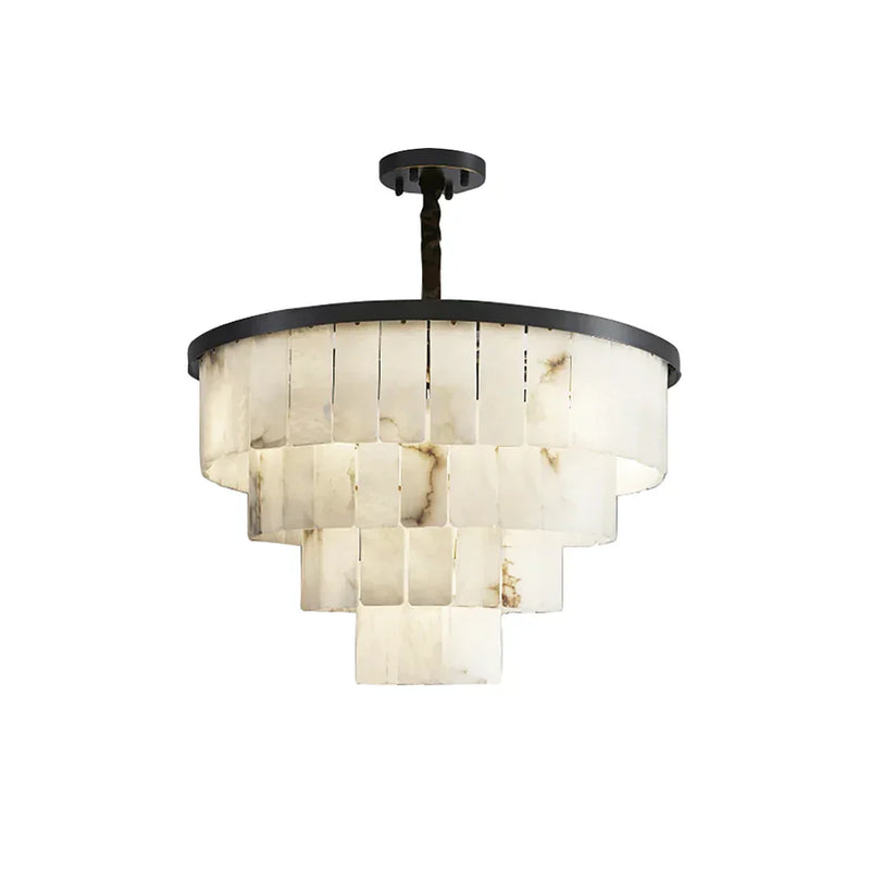 Luxurious Cascading Snow Plaster Chandelier | Korewolamp