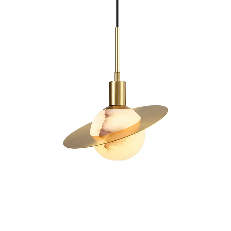 Luxury Alabaster Round Pendant Lamp | Korewolamp