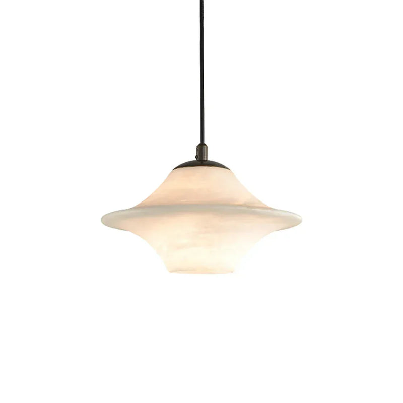 Luxury Alabaster Saucer Pendant Light | Korewolamp