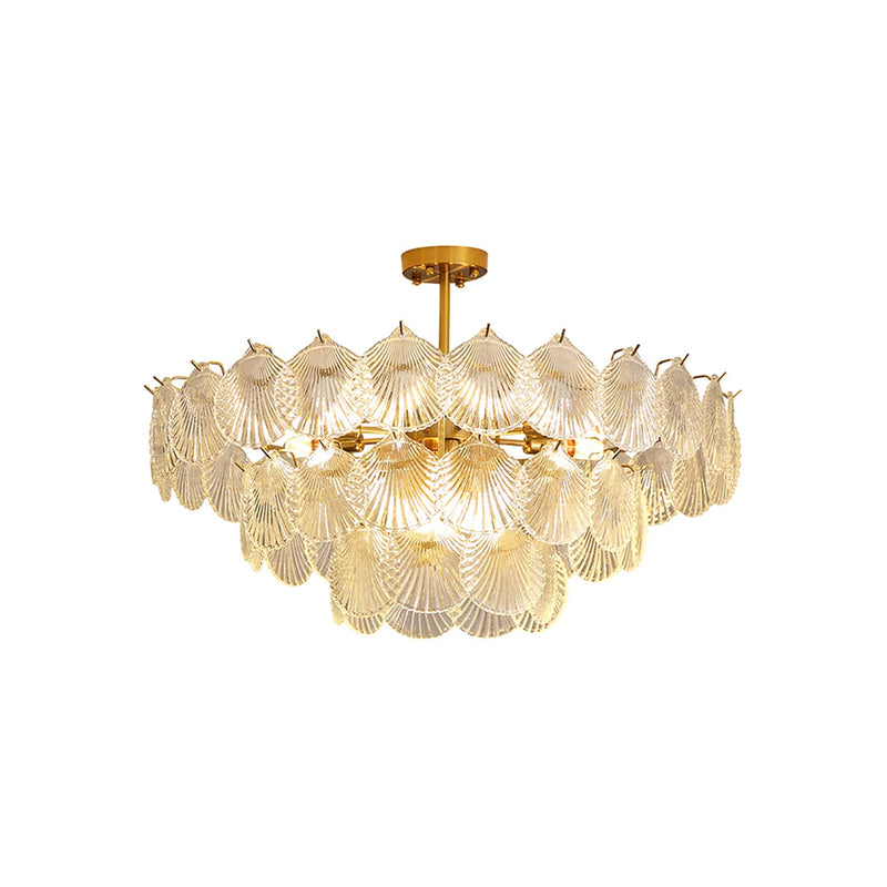 Luxury Shell Glass Chandelier | Korewolamp