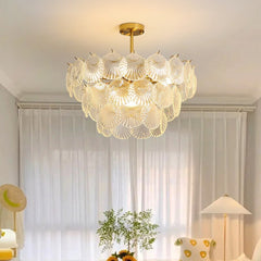 Luxury Shell Glass Chandelier