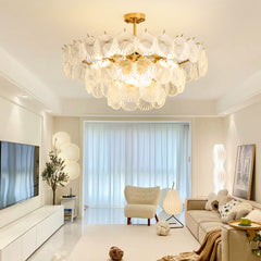 Luxury Shell Glass Chandelier