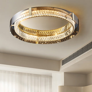 Plafonnier Glass Crystal Ceiling Light