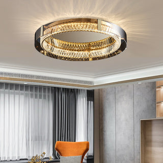 Plafonnier Glass Crystal Ceiling Light