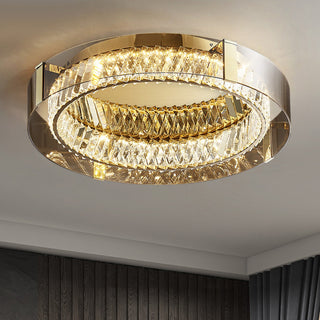 Plafonnier Glass Crystal Ceiling Light