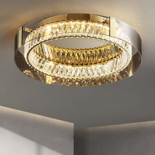 Plafonnier Glass Crystal Ceiling Light