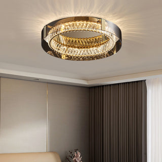 Plafonnier Glass Crystal Ceiling Light