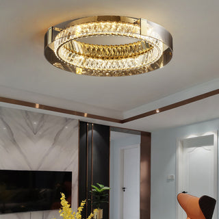 Plafonnier Glass Crystal Ceiling Light