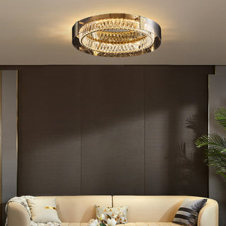 Plafonnier Glass Crystal Ceiling Light