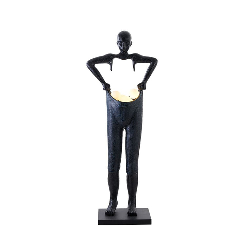 Man Carrying Pants Statue Floor Lamp | Korewolamp