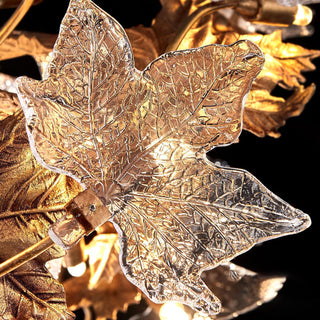 Maple Leaf Brass Chandelier