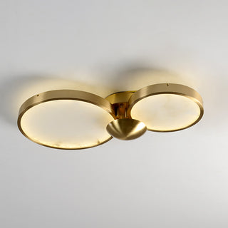 Alabaster 3 Heads Disc Ceiling Light