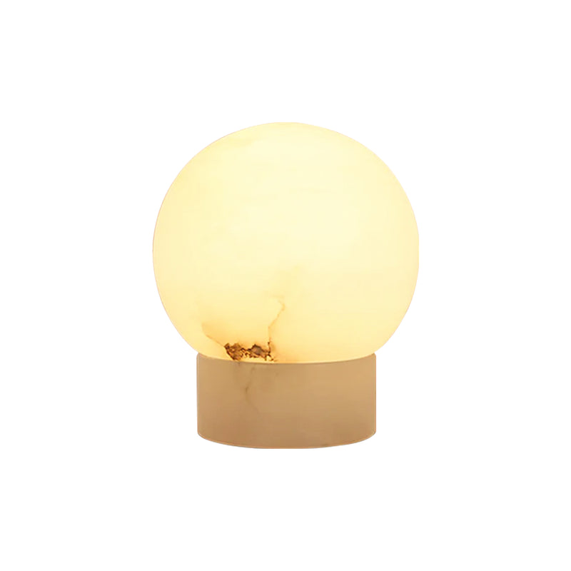 Alabaster Ball Round Table Lamp | Korewolamp