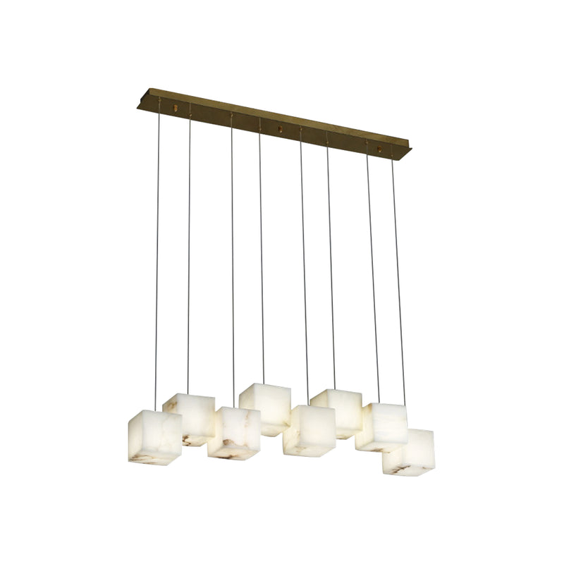 Simple Alabaster Box chandelier | Korewolamp