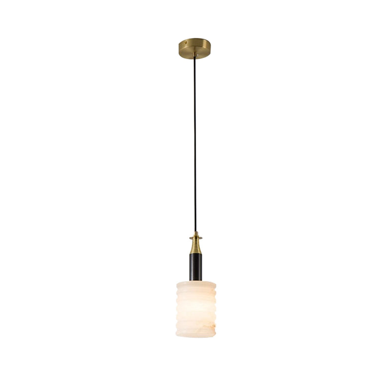 Modern Cylindrical Alabaster Pendant Lamp | Korewolamp