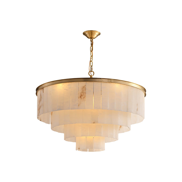 Modern Marble Tiered Chandelier