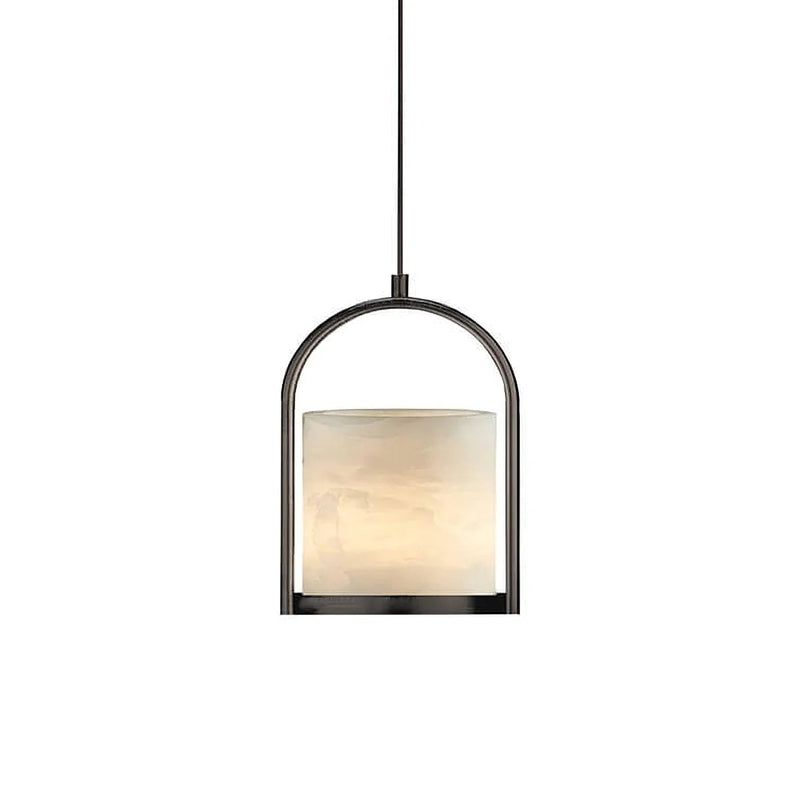 Alabaster Cylinder Pendant Light | Korewolamp