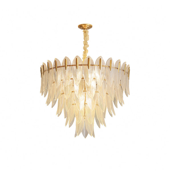 Marilyn Glass Feathers Chandelier