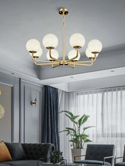 Alabaster Maytoni Erich Brass Chandelier