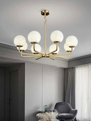 Alabaster Maytoni Erich Brass Chandelier