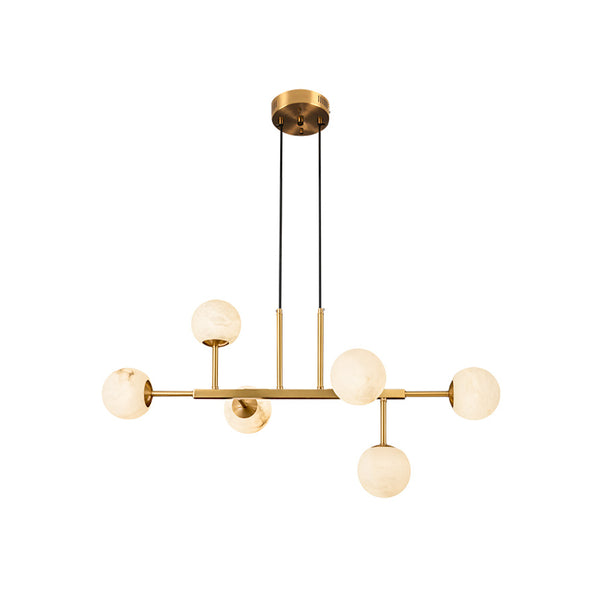 Alabaster Maytoni Uva Brass Chandelier